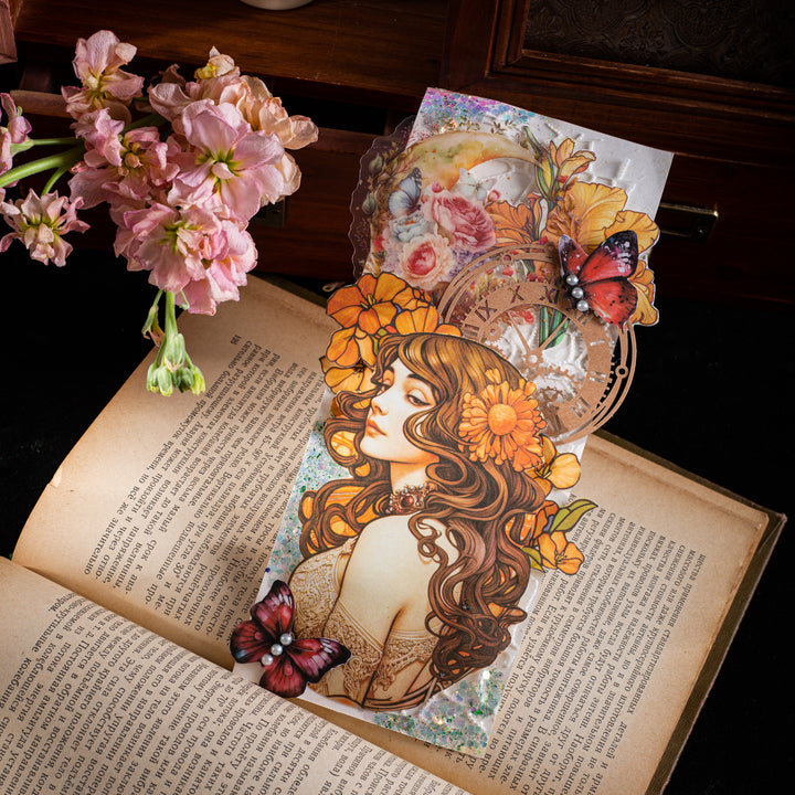 Vintage Floral Messenger Series Journal Material Paper