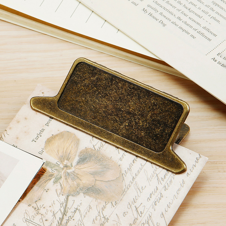 Vintage Gold Binder Clip Antique Bronze Retro Aged Texture