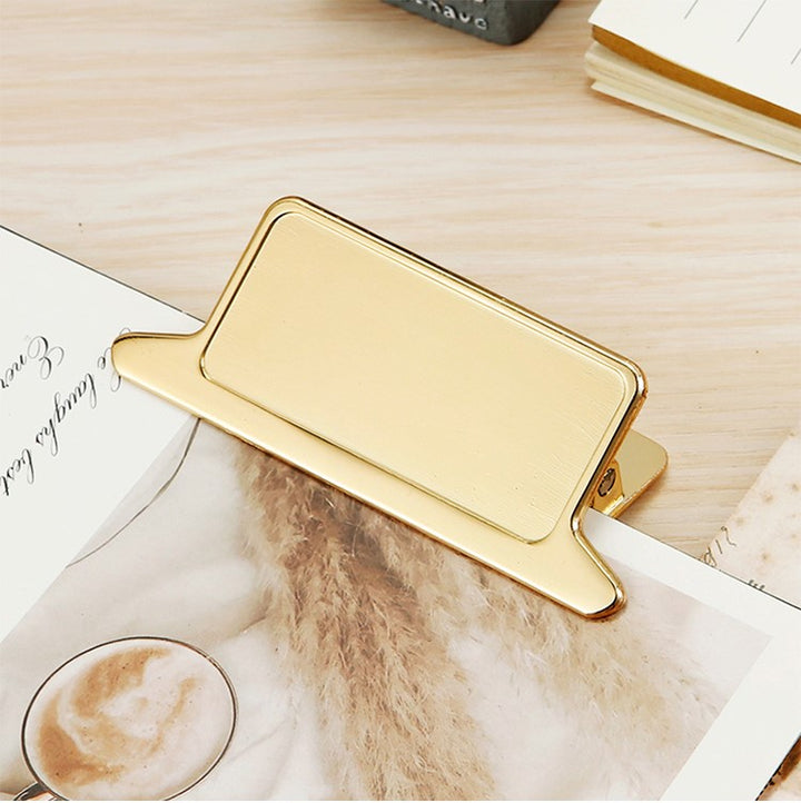Vintage Gold Binder Clip Ideal for Journaling and Crafting