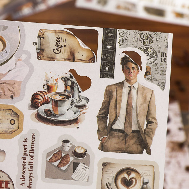Vintage Journal Sticker Set Slow Life Aesthetic Daily Moments