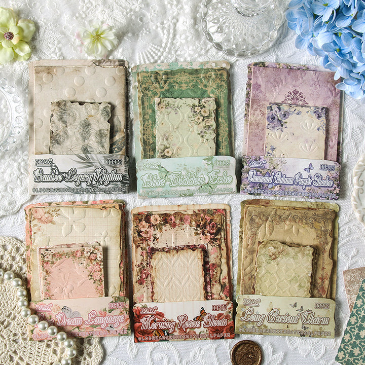 Vintage Paper Old Dreams Plant Retro Washi Embossed Art