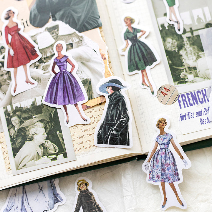 Vintage Retro Washi Stickers for Scrapbooking DIY Journal