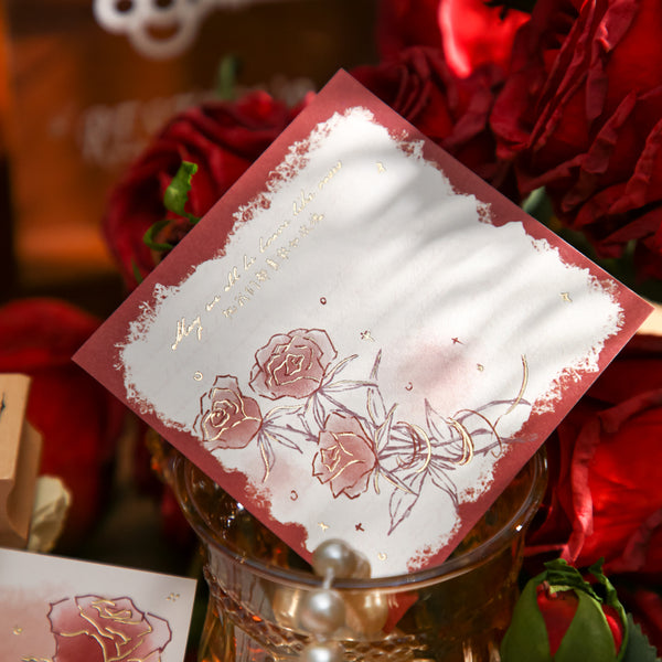 Vintage Style Rose Memo Pads