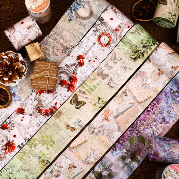 Vintage Vault Series Retro Floral Scrapbook Accessory