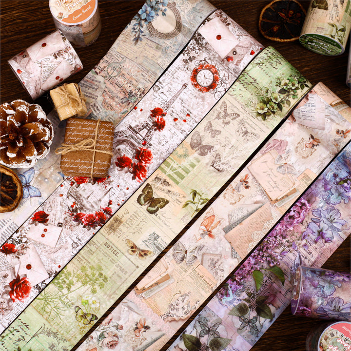 Vintage Vault Series Retro Floral Scrapbook Accessory