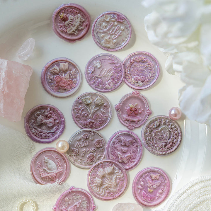 Vintage Wax Seal Stickers Memory Box Series Romantic Memory Stickers