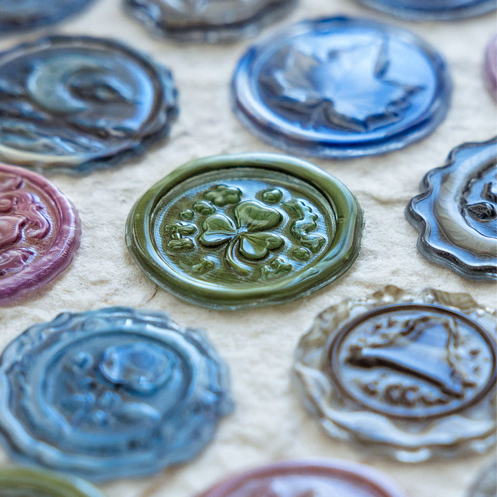 Vintage Wax Seal Stickers Memory Box Series Scrapbook Vintage Ephemera