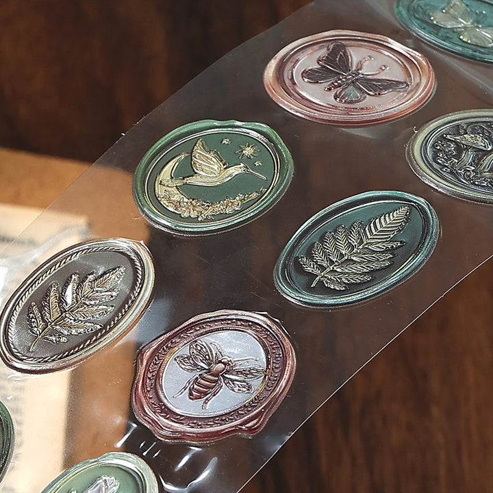 Vintage Wax Seal Time Soliloquy Aesthetic Decor