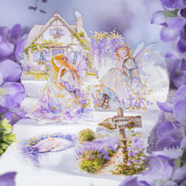 Violet Garden Stickers Flower & Plant Characters for Scrapbook Decoration