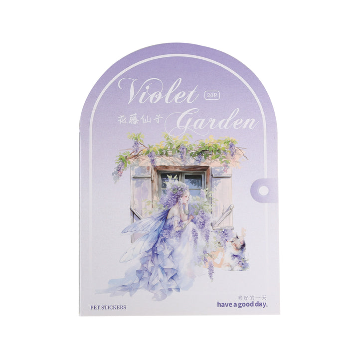 Violet Garden Stickers Magic Flowers for Artistic Projects