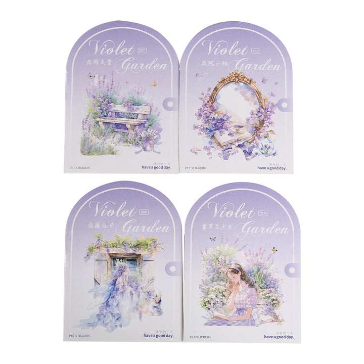 Violet Garden Stickers for Journaling Magic Characters Decoration