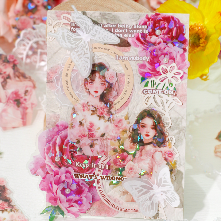 Walking with Spring Gentle Bouquet Stickers Great for Crafting