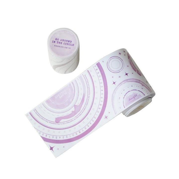 Washi Tape Go Around Circle Textured Scrapbook Supply