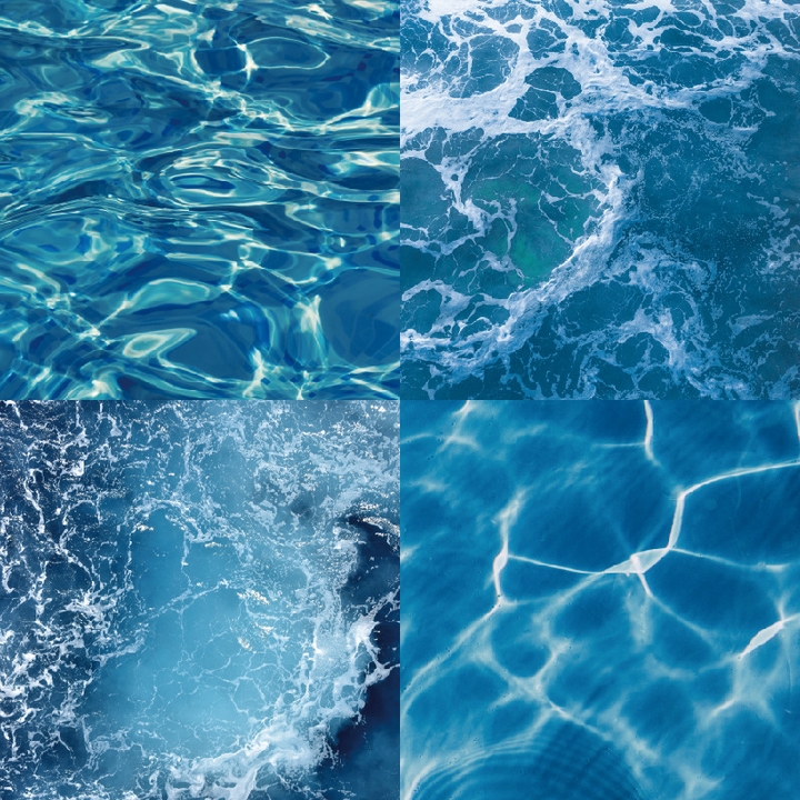 Water Surface Background Paper Ocean Scenery