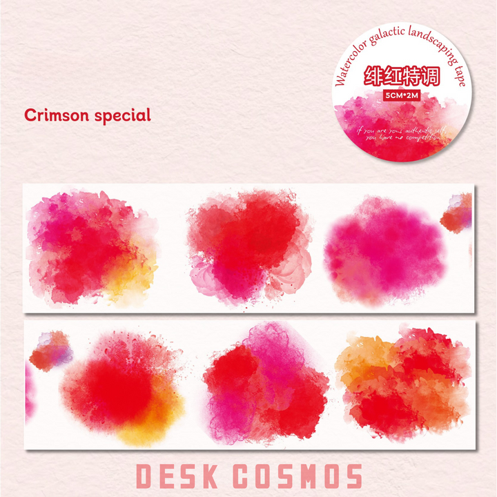 Watercolor Galaxy Crimson Special Magic Watercolor Tape