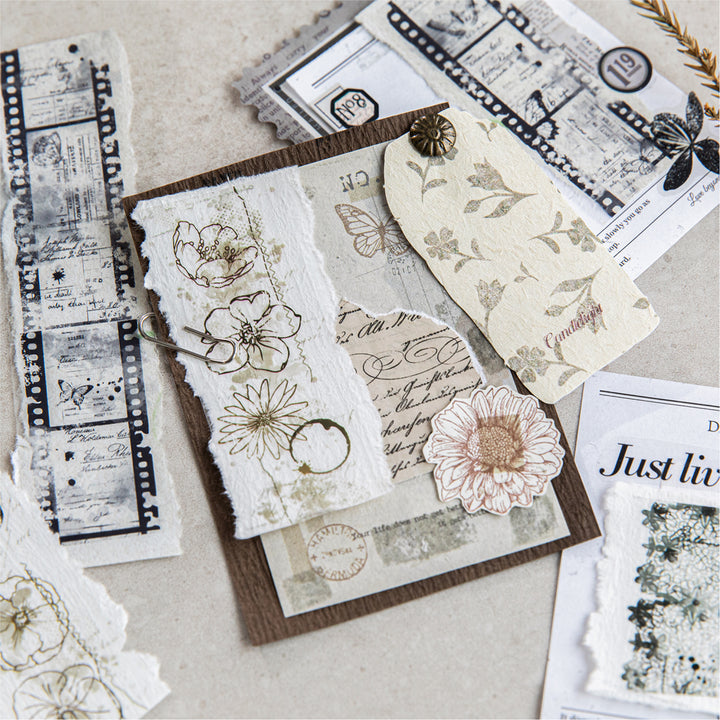Watercolor Journal Tape Paper Ink Marks Series Washi Alternative for Journaling