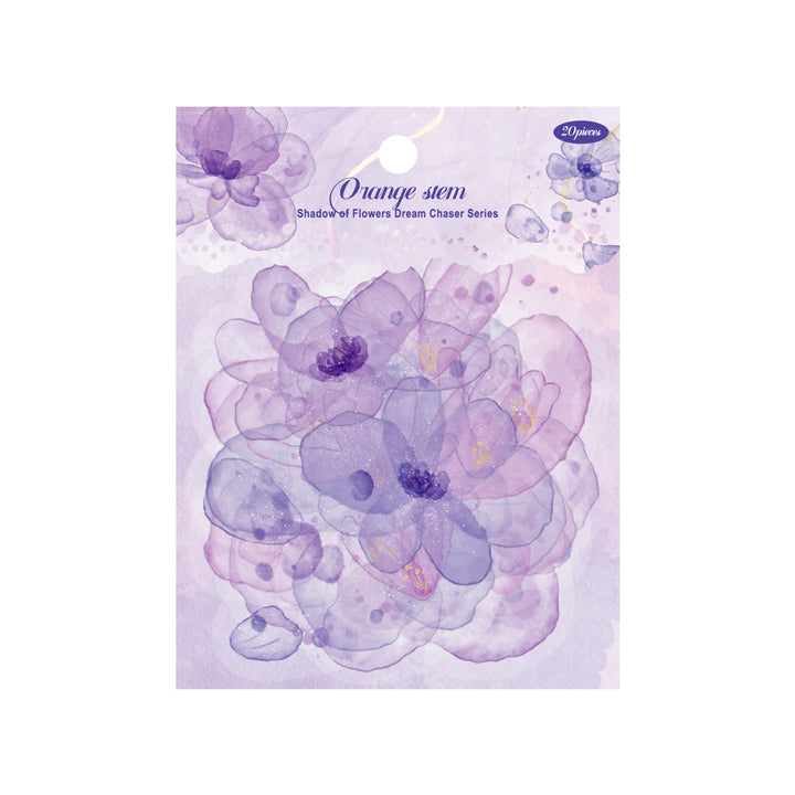 Watercolor PET Stickers Floral Dream Series Hand Drawn Watercolor Stickers