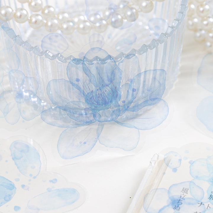 Watercolor PET Stickers Floral Dream Series Romantic Stationery Stickers