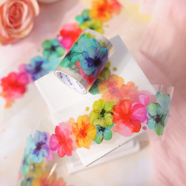 Watercolor PET Tape Colorful Flowing Light dreamy pastel bubble design