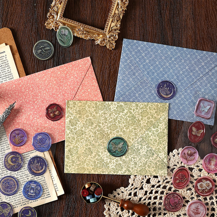 Wax Stickers Time Soliloquy Botanical and Floral Touch