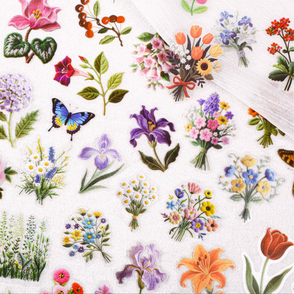 Weaving Embroidery Series Stickers for Phone Case Decoration