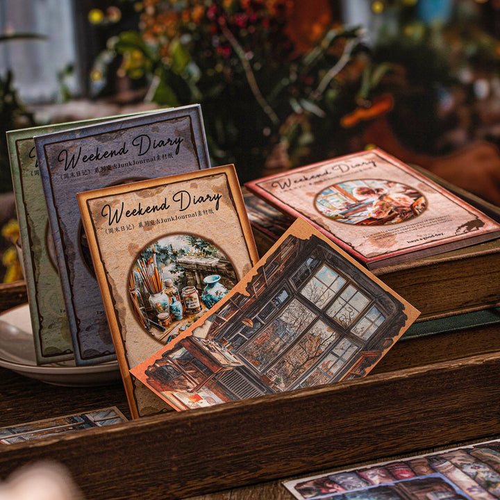 Weekend Diary Art Scrap Paper for Journal Lovers