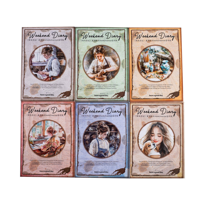 Weekend Diary Scrap Paper for Personalized Decor