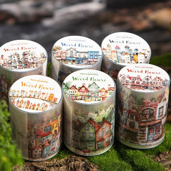 Weird House PET Tape For Personalized Diary Covers