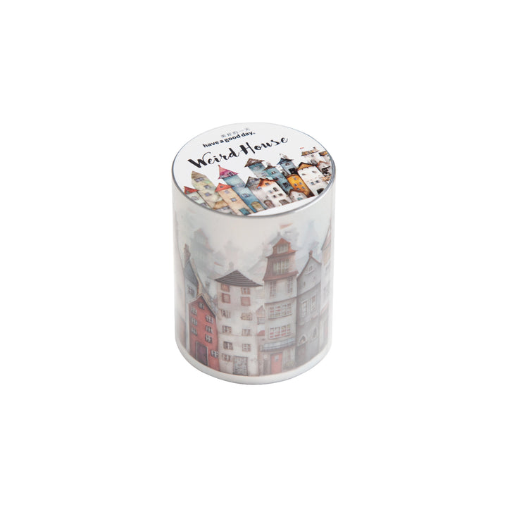Weird House Village Theme Tape For Art Journals