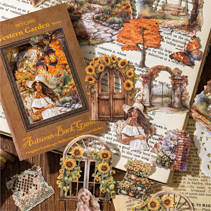 Western Garden Hollow Sticker Paper For Personalized Projects