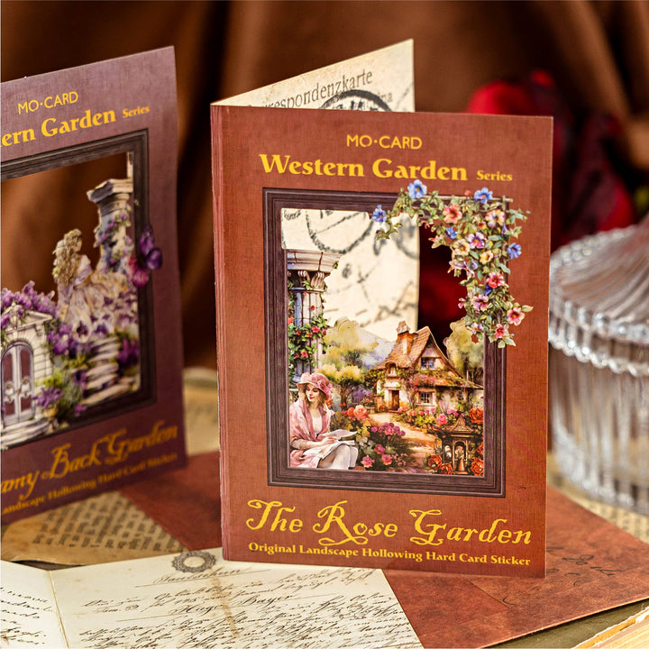 Western Garden Paper Stickers For Mobile Case Decoration
