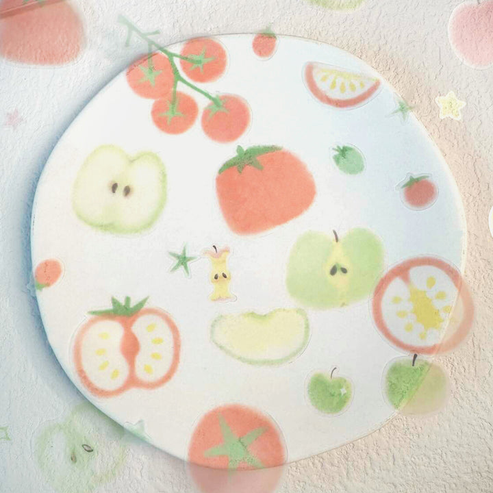 Weweet Series Cute Fruit PET Tape Matte Finish for Journaling