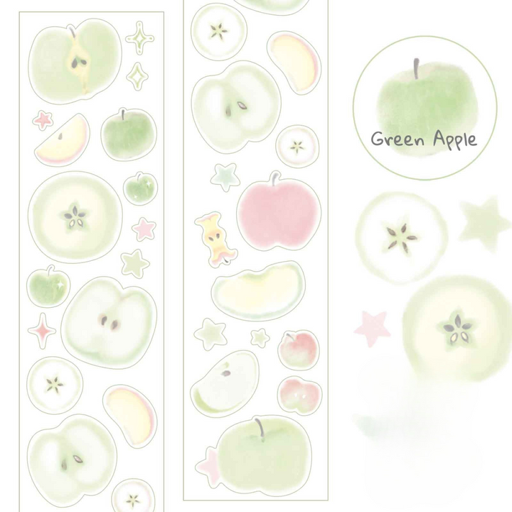 Weweet Series PET Tape Sweet Cute Fruit Design DIY Journaling