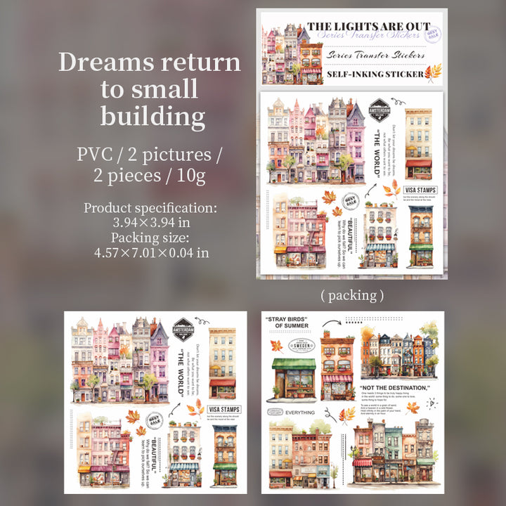 Where the Lights Are Out Dreams Return Small Building Retro Vibes