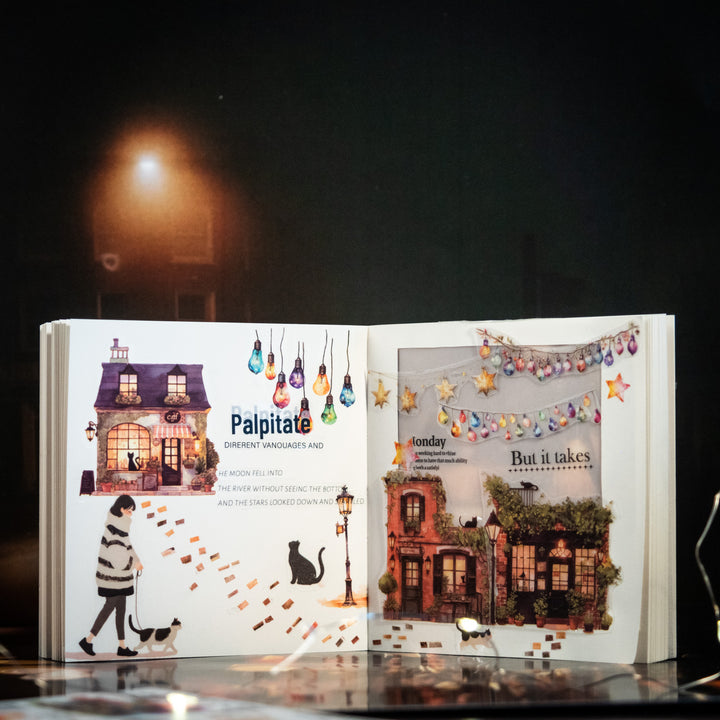 Where the Lights Are Out Transfer Stickers DIY Journal Decor
