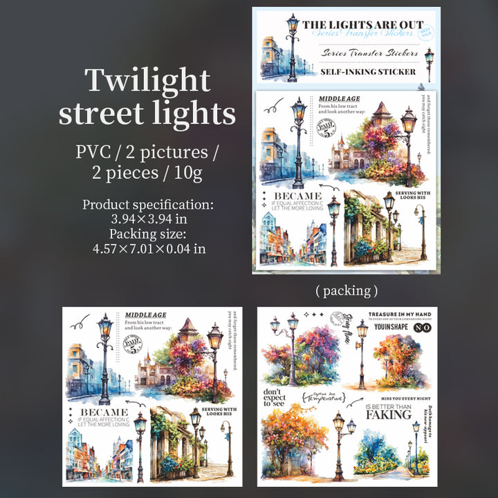 Where the Lights Are Out Twilight Street Lights Romantic Glow