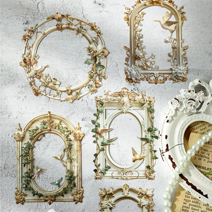White Gilded Series Gilded Embossed Cards Suitable for Crafting Projects