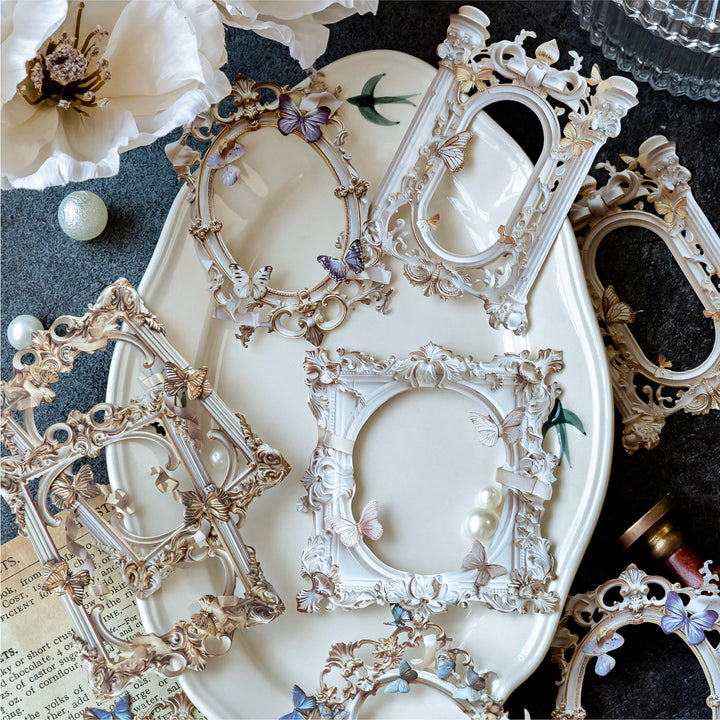 White Gilded Series Vintage Decorative Paper Suitable for Scrapbooking