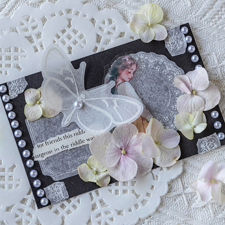 White Mist Stickers Basics Borders Suitable for Art Projects