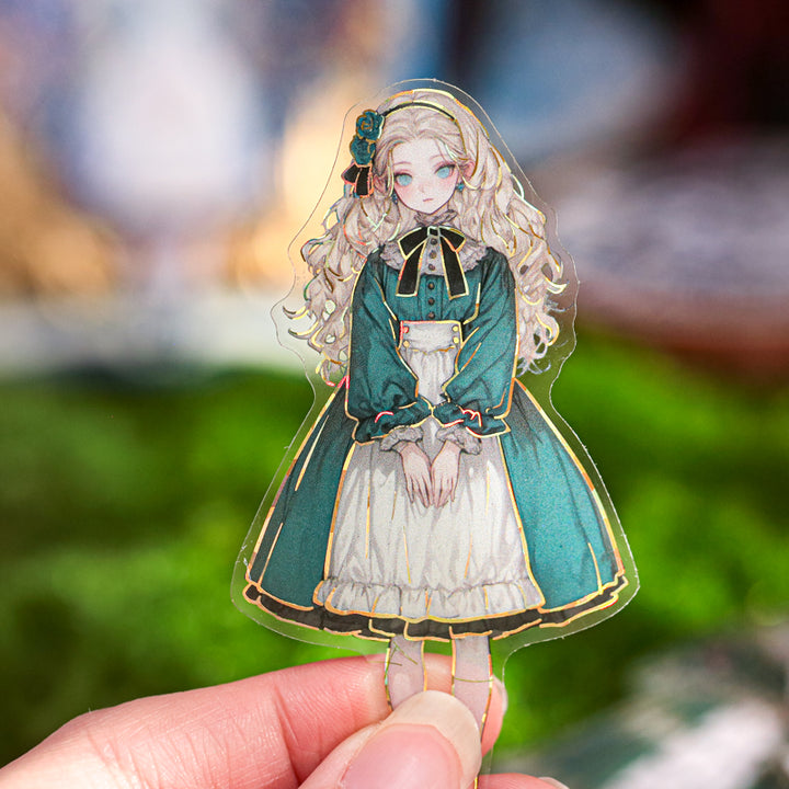 Wonderland Series PET Stickers Retro Anime Characters Magic DIY Stickers