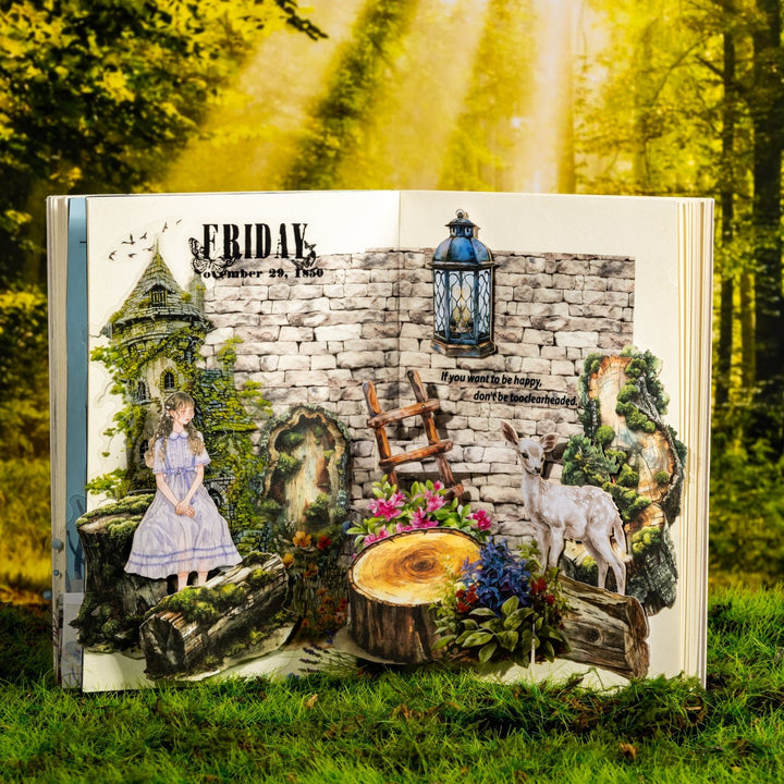 Wood Grain Time Creative Tree Stump Stickers DIY Projects