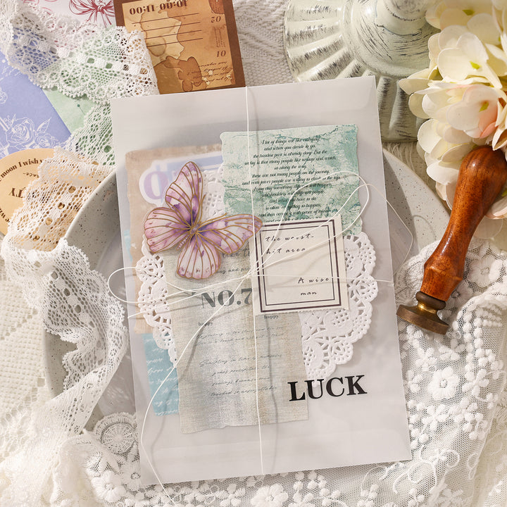 Writing Paper Stickers Light and Letterhead Moody Grunge Texture