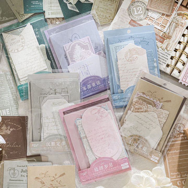Years Series Fashion Writing Paper Retro Scrapbook Materials