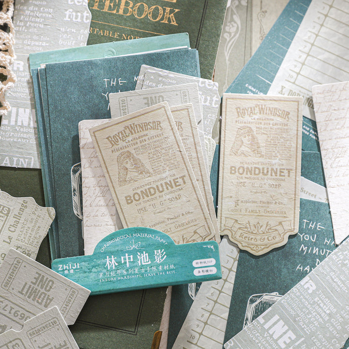 Years Series Old Style Writing Paper Retro Text Backgrounds