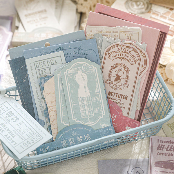Years Series Retro Paper Stickers Vintage Scrapbook Papers