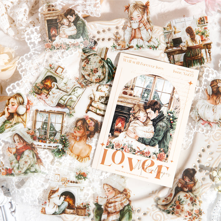 Young Lovers PET Stickers Wedding Love Christmas Season