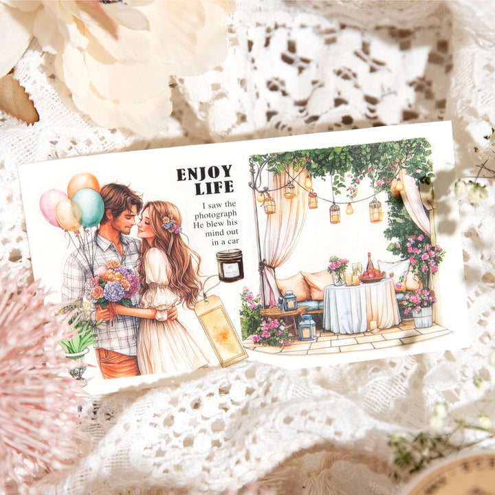Young Lovers Romantic Stickers Aesthetic DIY Decoration