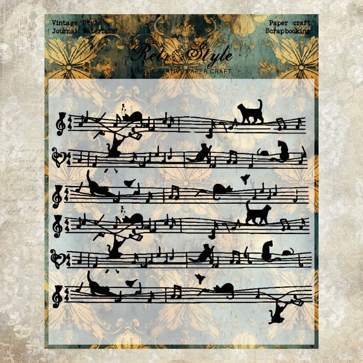 Butterfly Sonata Transparent Stamp Gothic Floral Style