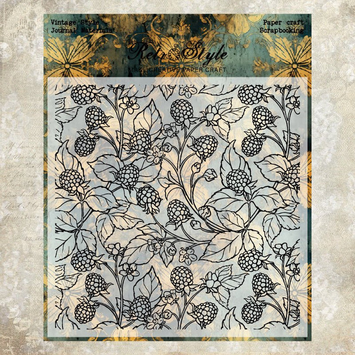 Butterfly Sonata Clear Silicone Stamp Vintage Wall Pattern