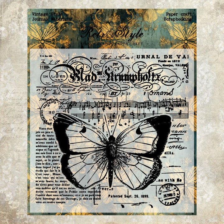 Butterfly Sonata Botanical Silicone Stamp for DIY Journaling